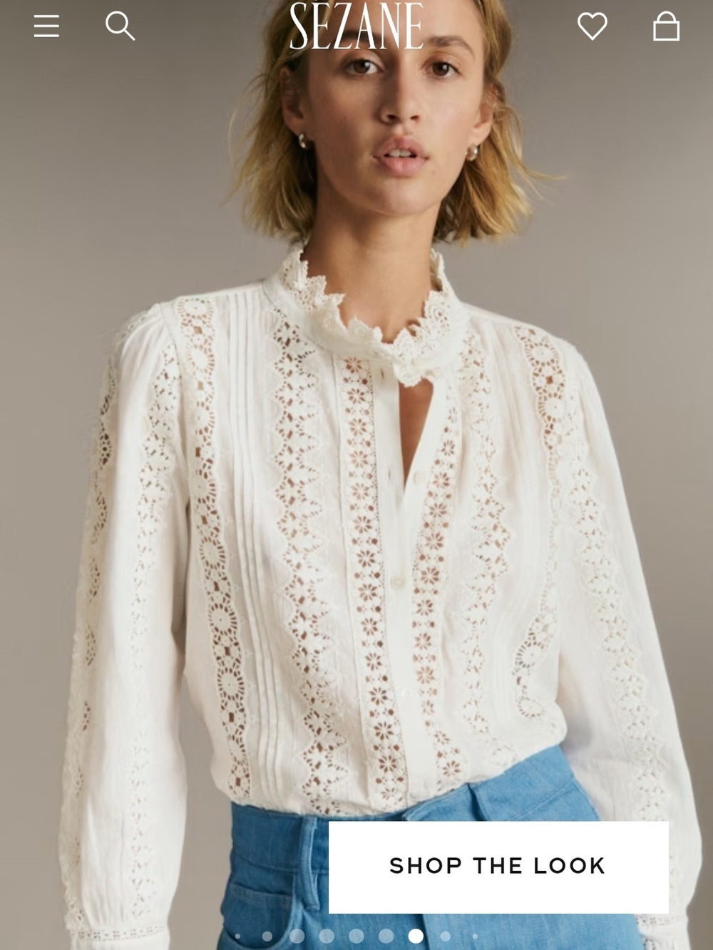 Sezane Rym Shirt In White